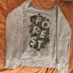 Electric Forest Off Shoulder Sweater